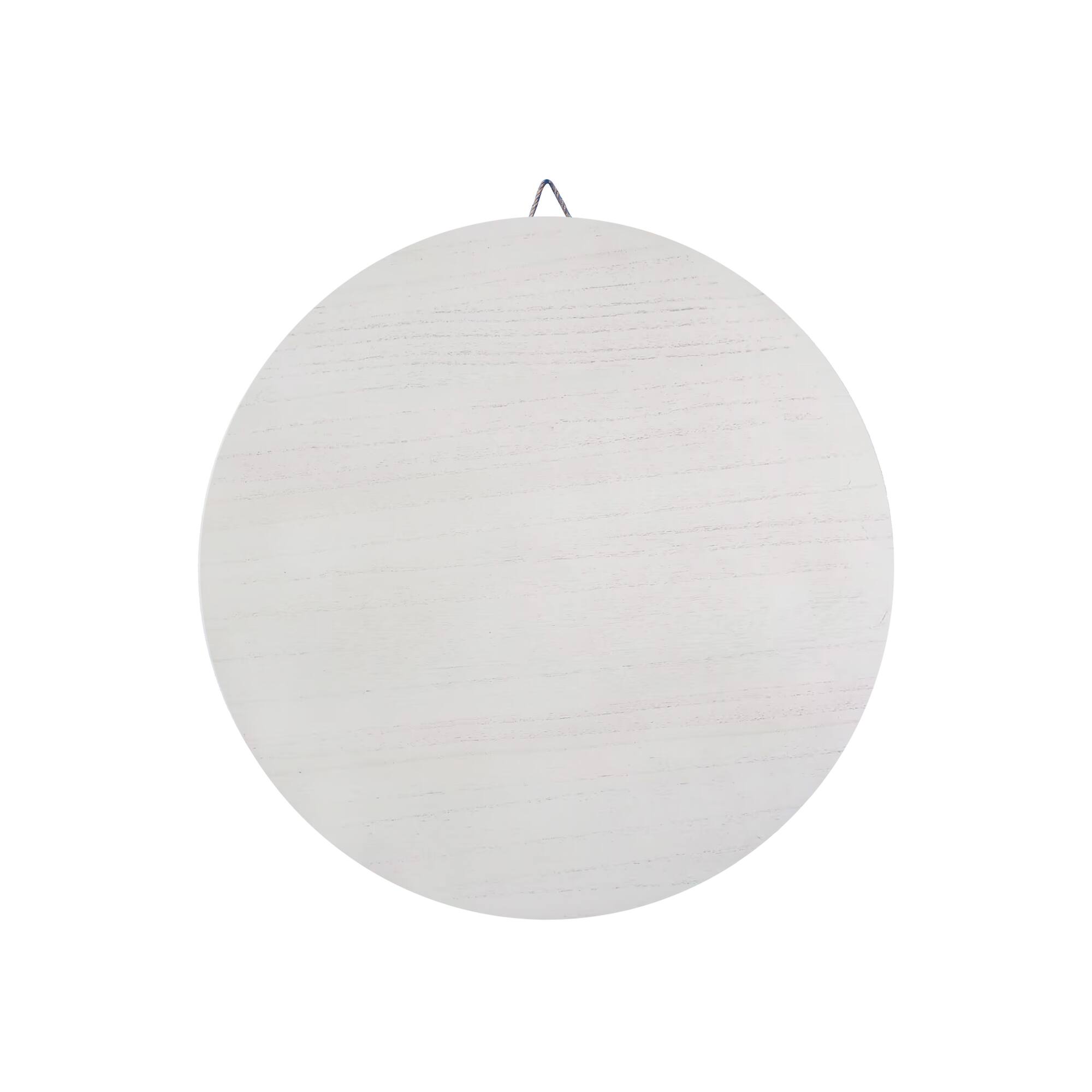18" Whitewashed Round Plaque by Make Market®